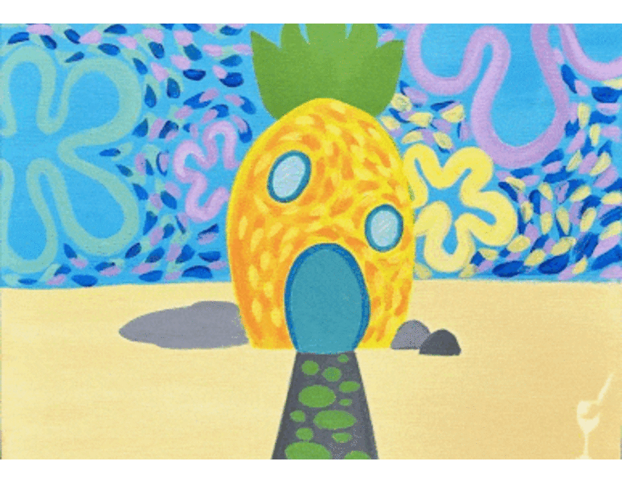 painting of a pineapple