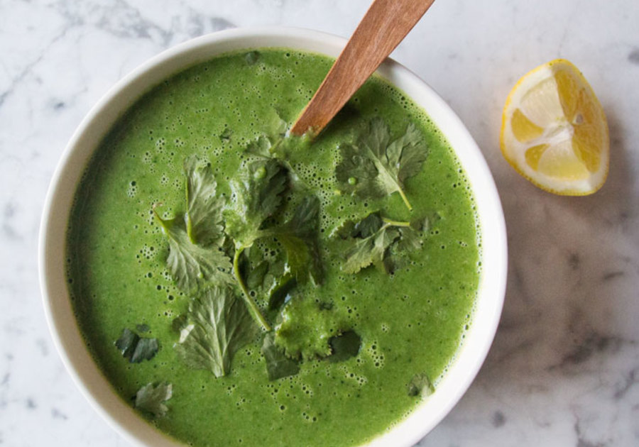 Immune soup green kale healthy