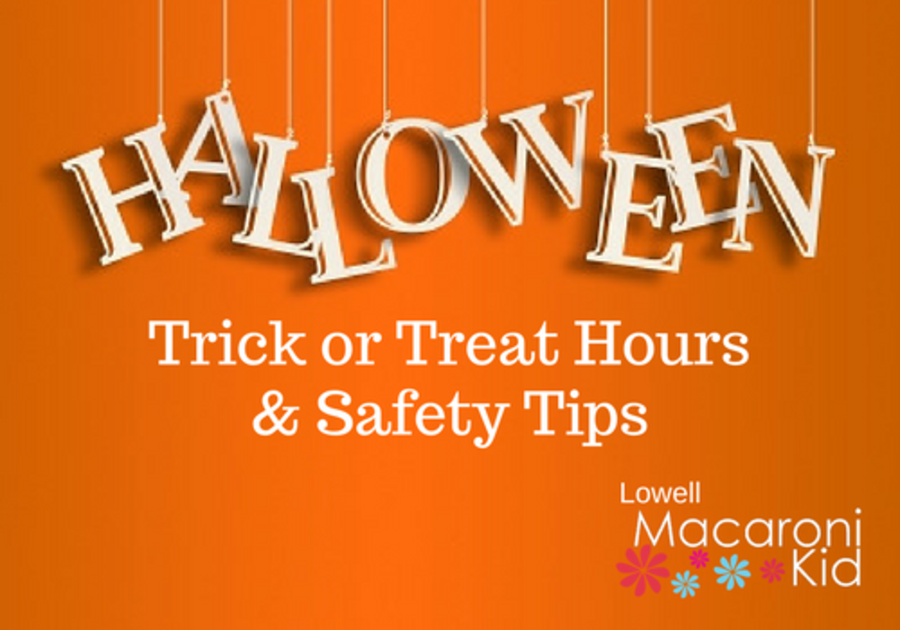 Halloween Trick or Treat Hours for Greater Lowell & Safety Tips