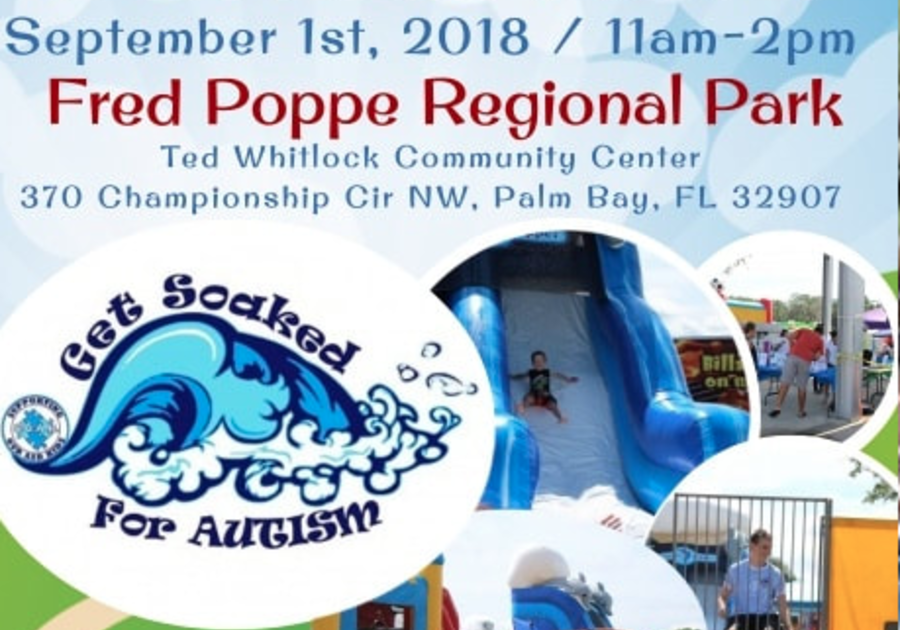 3rd Annual get SOAKed for Autism family festival on September 1 2018 Melbourne Florida. Find your family fun® with Macaroni Kid South Brevard!