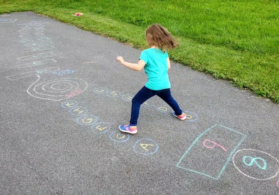 Chalk Obstacle Course