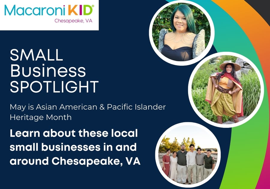 AAPI Small Businesses Chesapeake VA Asian American Pacific Islander heritage month small businesses owned by Asian Americans in Chesapeake VA area and in Hampton Roads