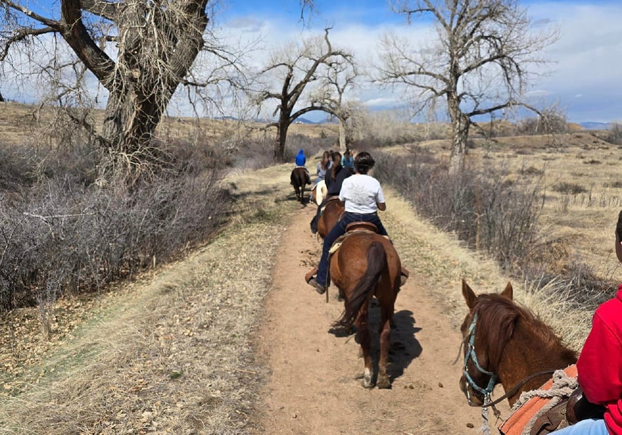 trail ride at Sagebrush Stables