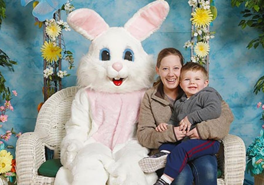 dan's camera city easton bethlehem allentown Easter bunny photos family