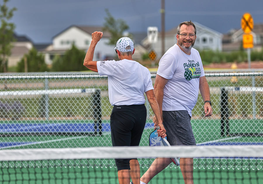 Pickle Ball Game Park Grand Opening Timnath