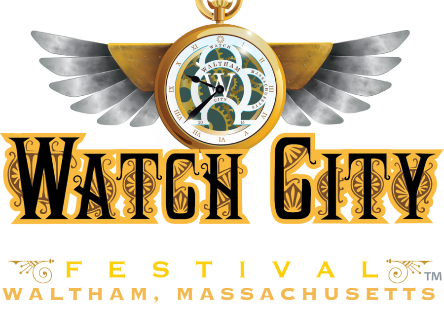 A logo of the Watch City Steampunk Festival in Waltham Massachusetts