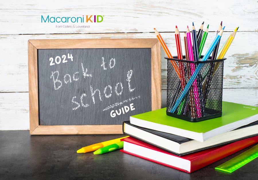 Back To School board colored pencils books