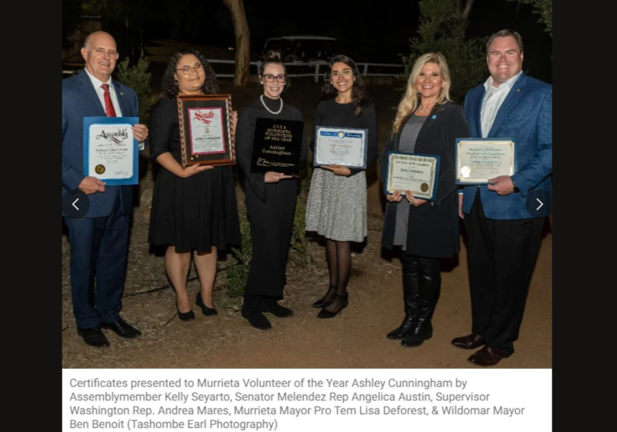 city of murrieta volunteer of the year macaroni kid publisher ashley cunningham ashley cunningham volunteer of the year ashley cunningham murrieta chamber