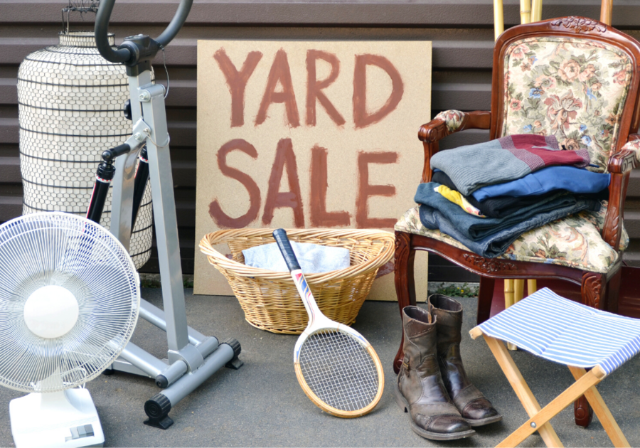 Shop the big indoor yard sale