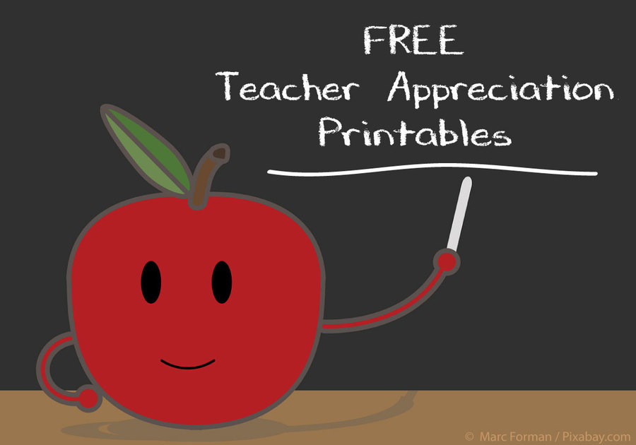 Free Teacher Appreciation Printables