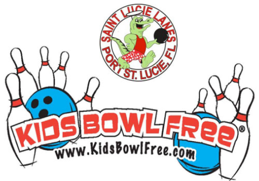 Kids Bowl Free at Saint Lucie Lanes