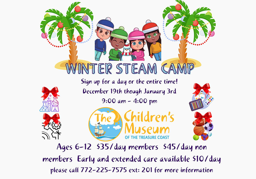The Children's Museum 2022 Winter Steam Camp Flyer