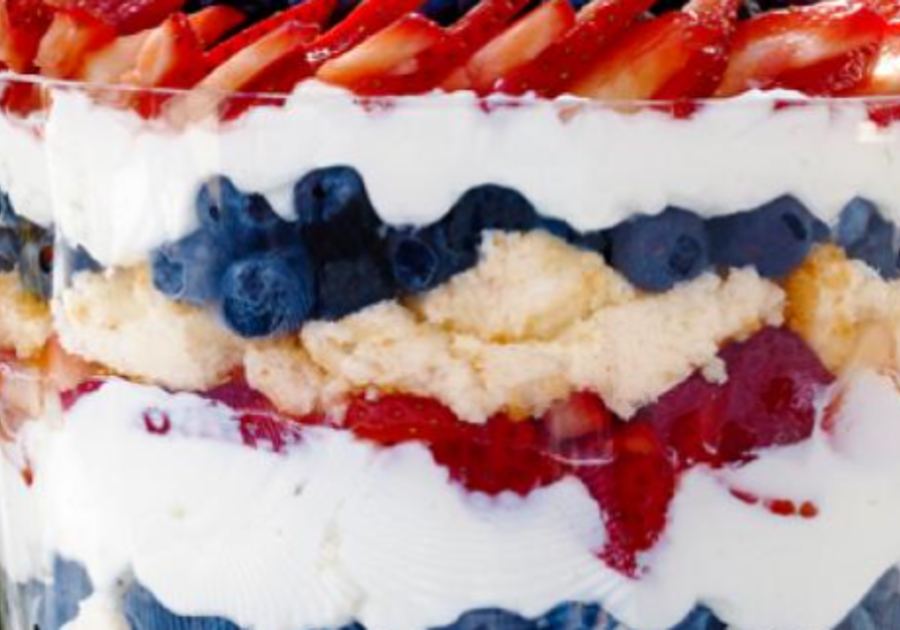 Patriotic Berry Trifle