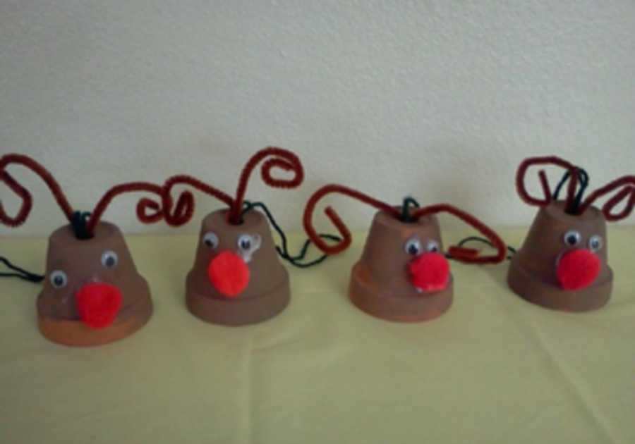Rudolph Ornaments kids can make