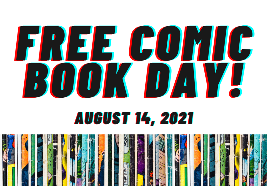 text reads FREE Comic Book Day