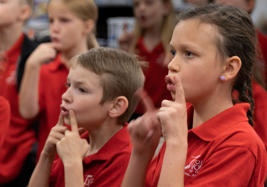 Young Voices of Colorado singing class