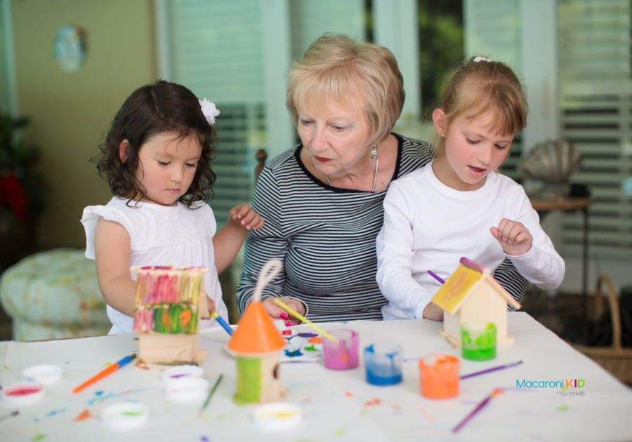 Art and craft with grandma