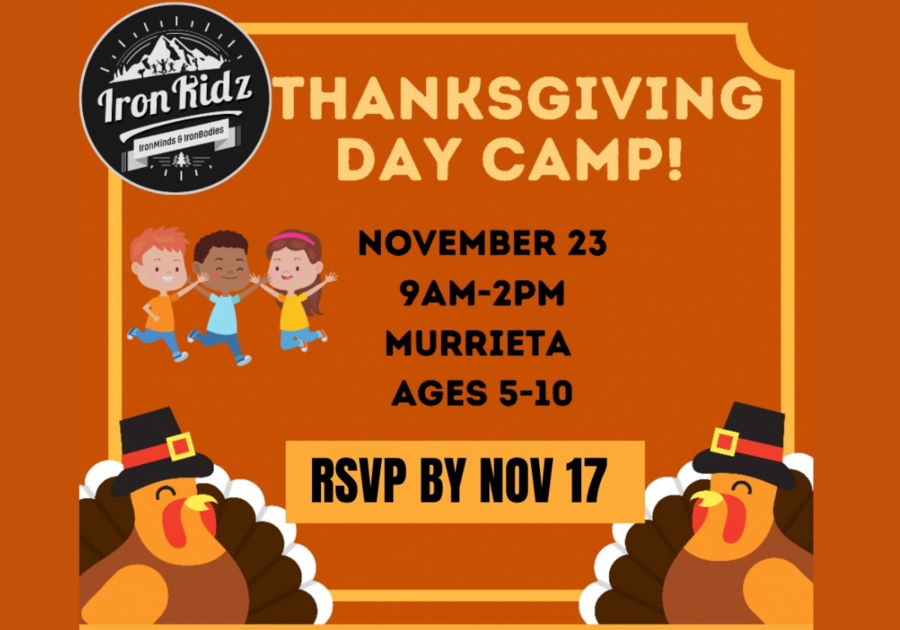 Thanksgiving Break Day Camp with IronKidz is on Nov 23rd! Macaroni