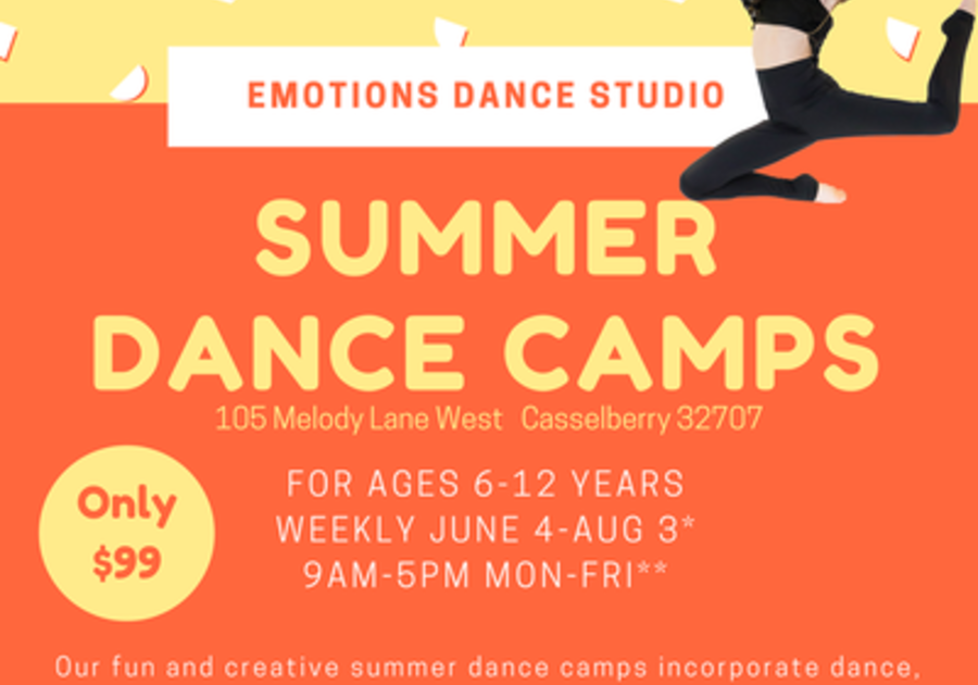 Summer Dance Camps at Emotions Dance Studio - Casselberry | Macaroni ...