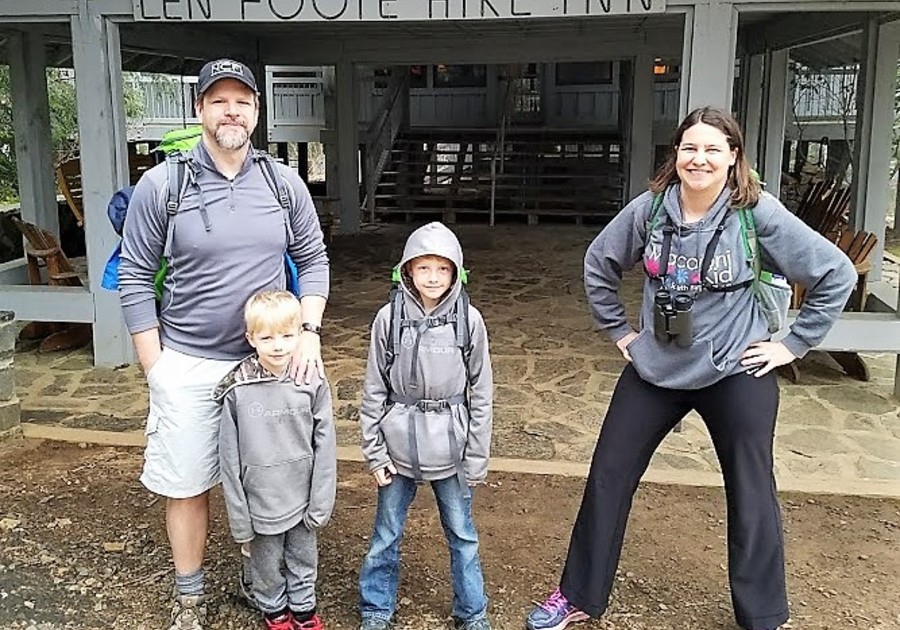 Our average ordinary family had an adventure to The Len Foote Hike Inn