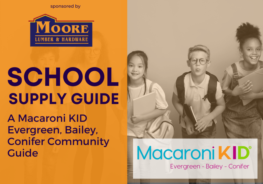 School Supply Guide, Macaroni Kid Evergreen, Sponsored by Moore Lumber & Hardware