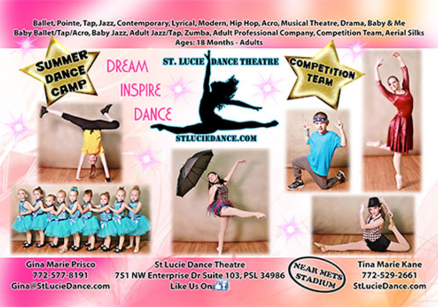 St. Lucie Dance Theatre 2019 Summer Camp Flyer