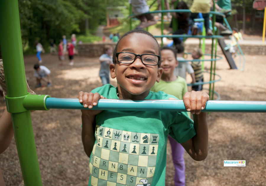 Kids playing at playground