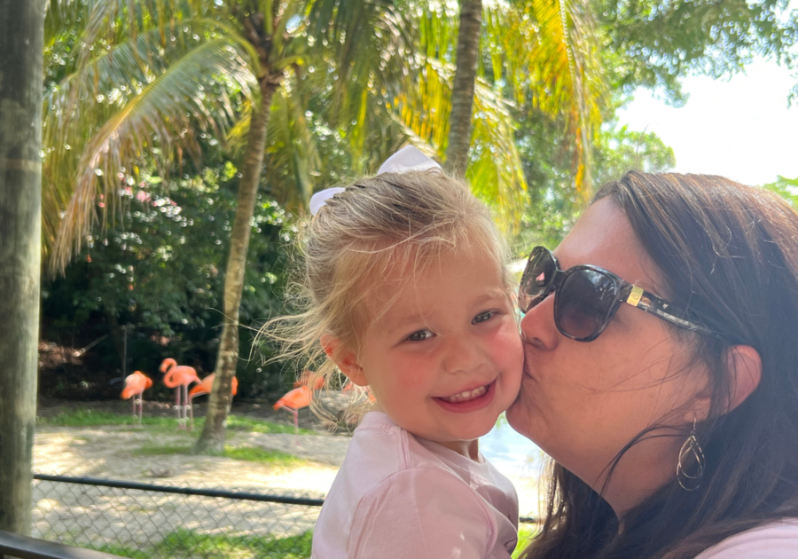 Scarlett and Mommy at Lion Country Safari