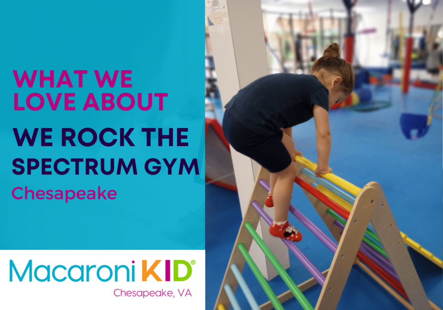 Child climbing a play ladder at the gym