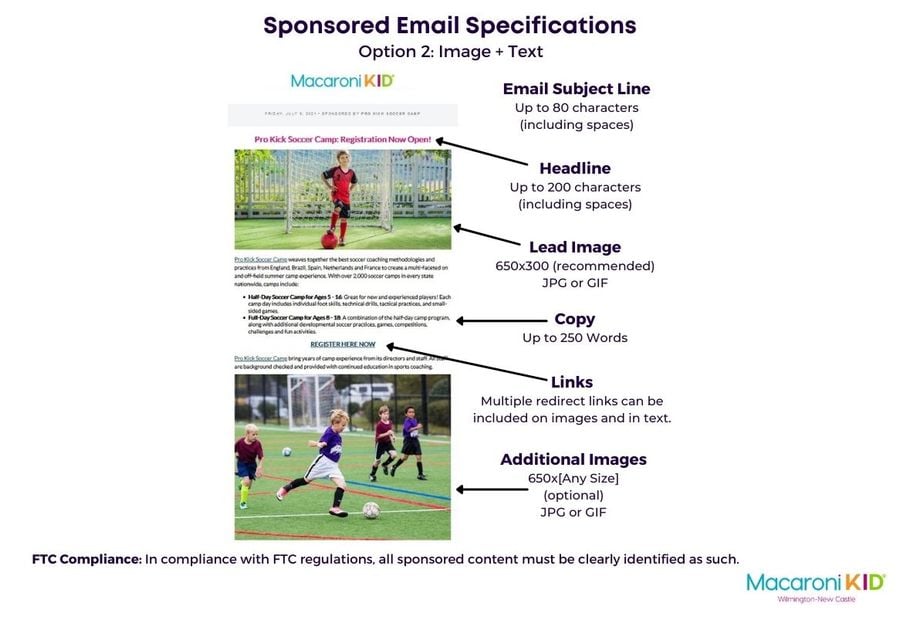 Email Specifications