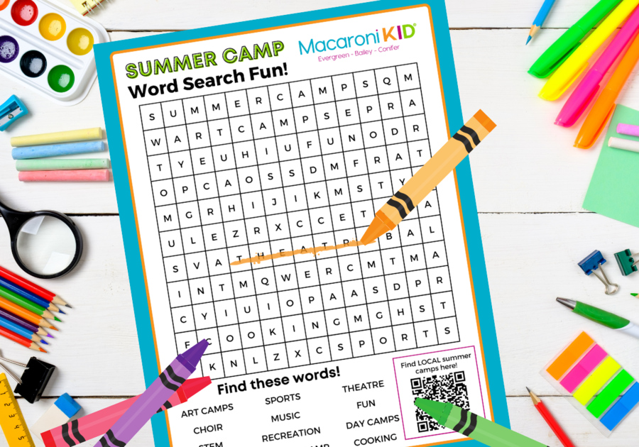 Summer Camp Word Search Fun