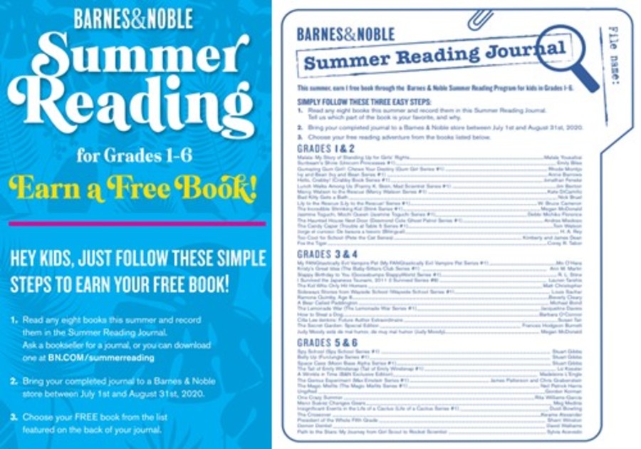 Barnes & Noble Summer Reading Program Runs July 1 August 31, 2020