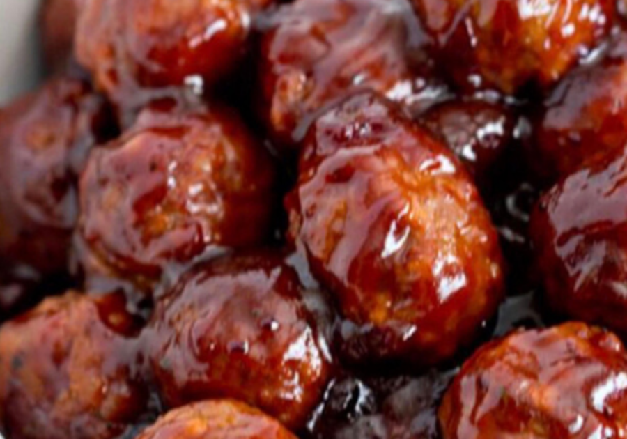 Cranberry BBQ meatballs