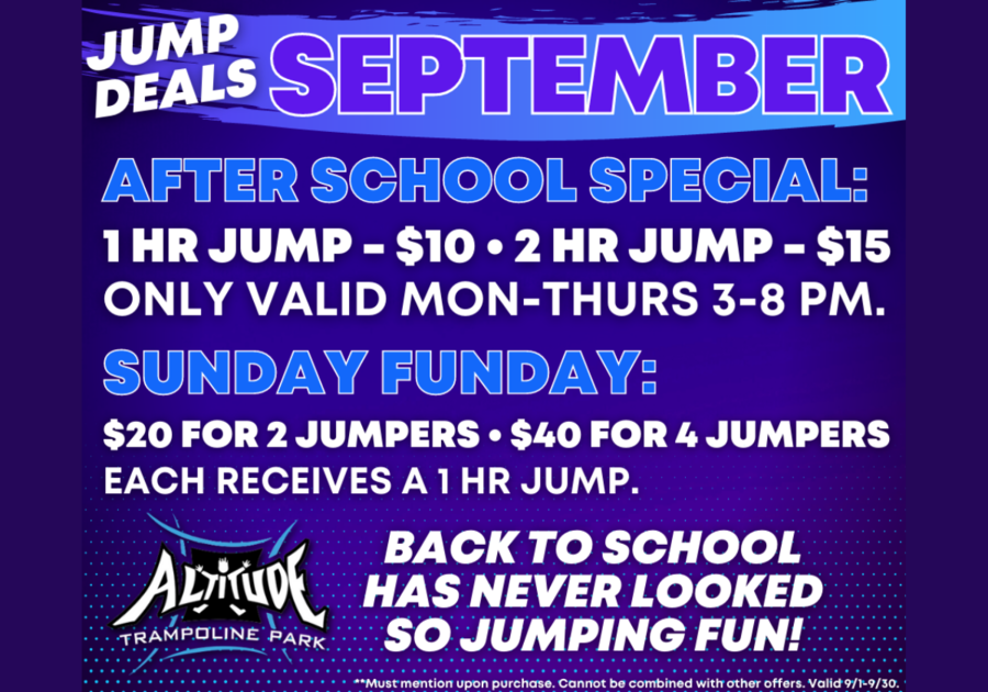Jump Deals at Altitude Trampoline Park Concord