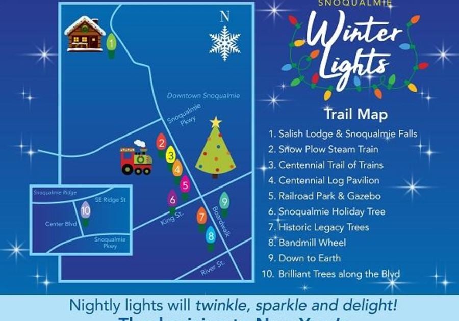 Snoqualmie Winter Lights & Trail Map | Macaroni KID Snoqualmie Valley ...