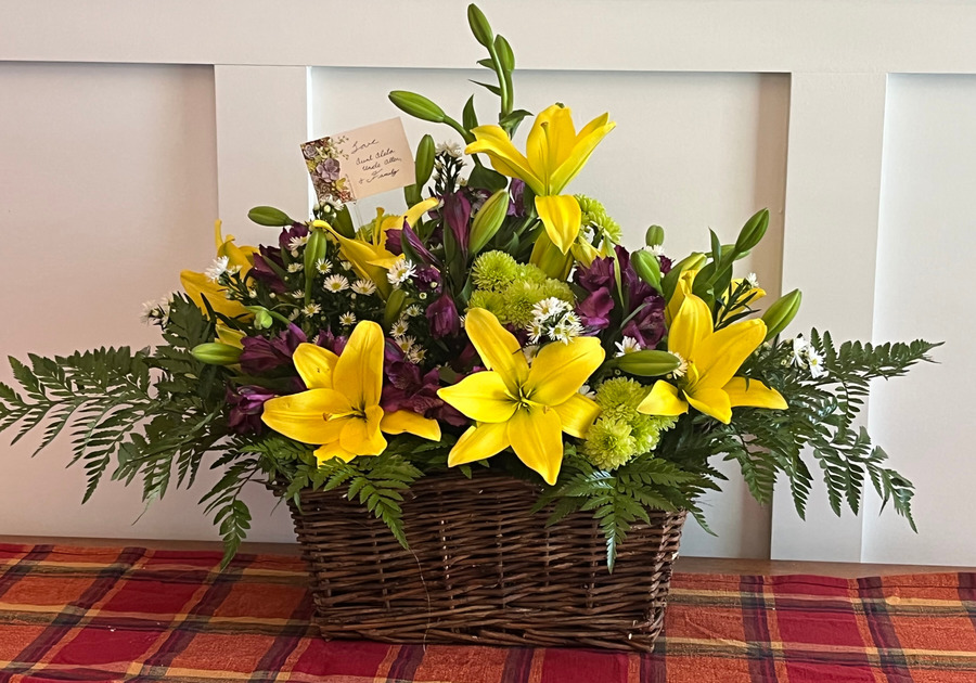 The Gentleman Florist flower basket gift floral arrangement Chesapeake VA small business veteran owned business