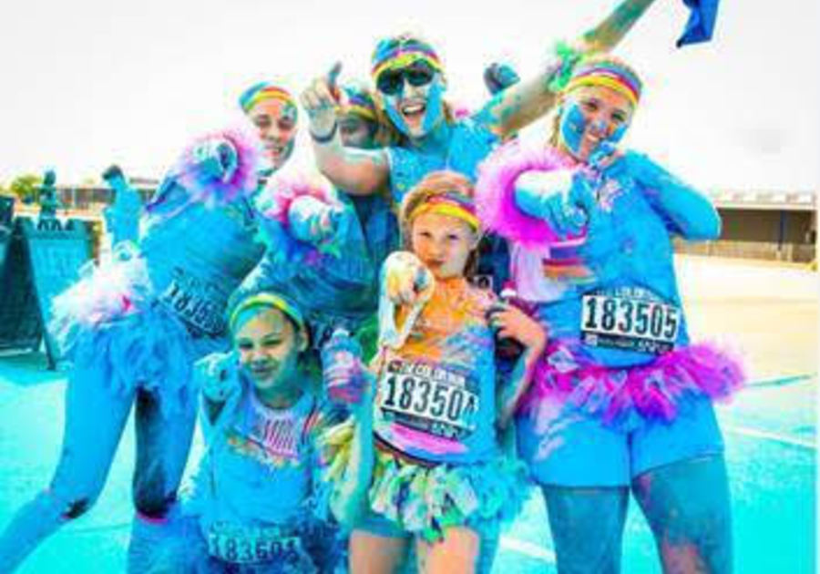 Color Run 5K fun run takes place in Downtown Las Vegas