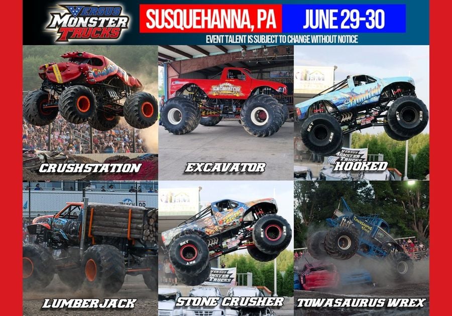 Versus Monster Trucks Penn Cann Speedway Susquehanna PA