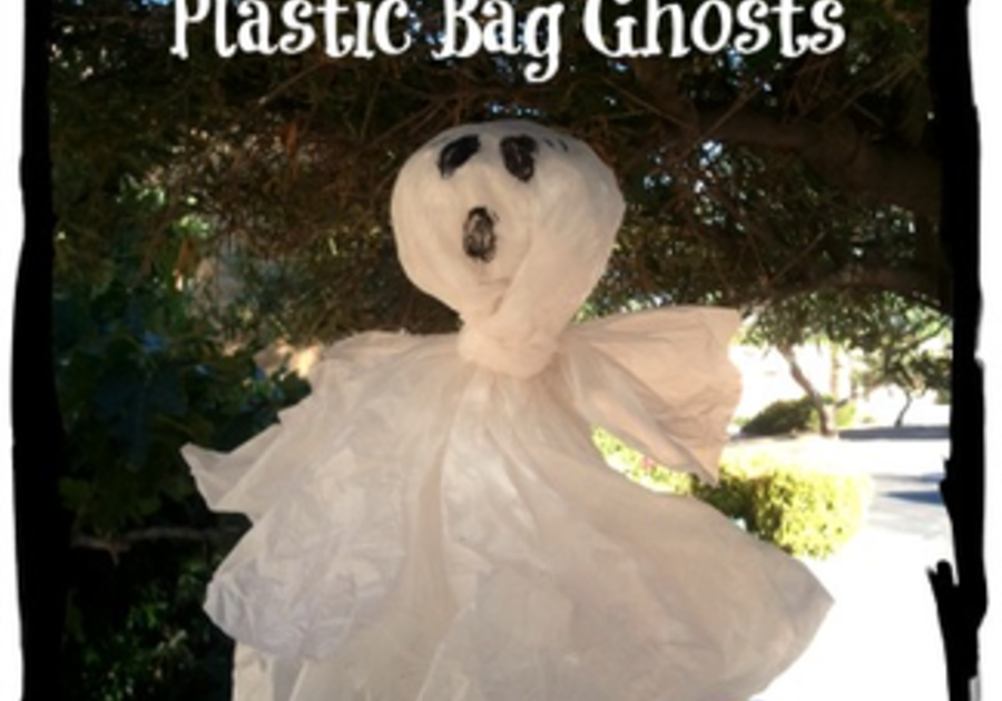 DIY: Plastic Bag Ghosts – Mommy & Matchbox Cars