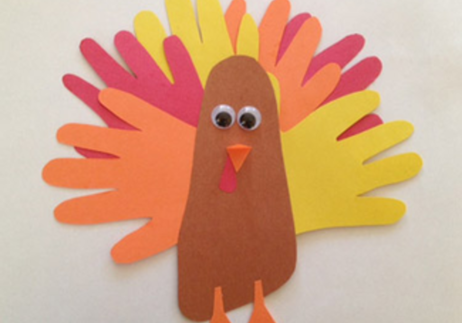 How-To: Duck Tape® Turkey Handprint