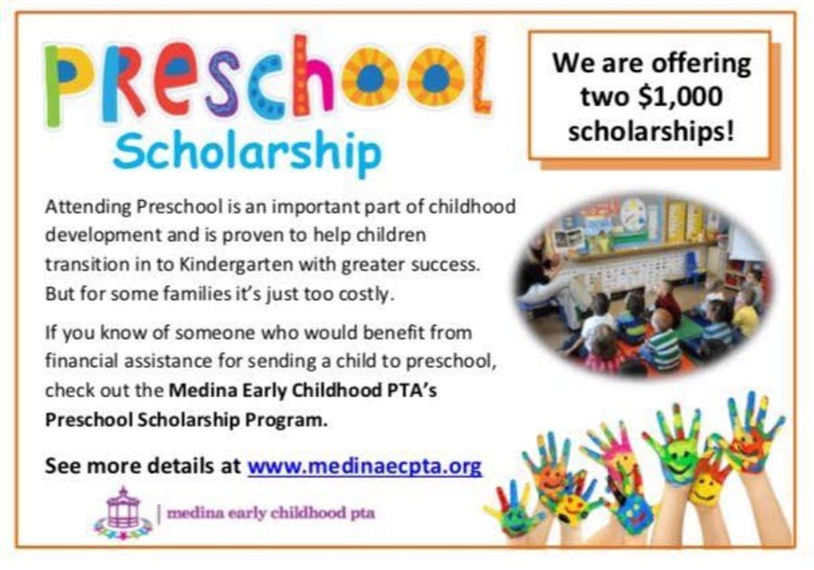 Medina Early Childhood PTA Preschool Scholarship Opportunity | Macaroni ...