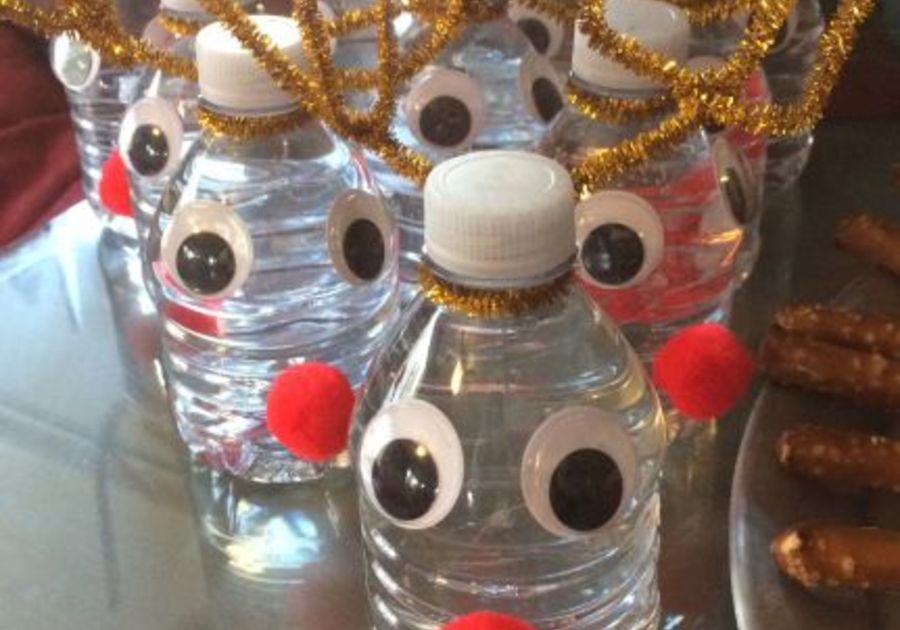 Quench Kids Thirst at Christmas Parties with Rudolph Water Bottles