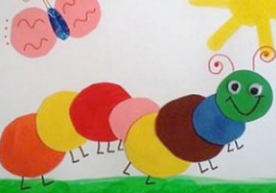 Drawing a Caterpillar with Art Markers 